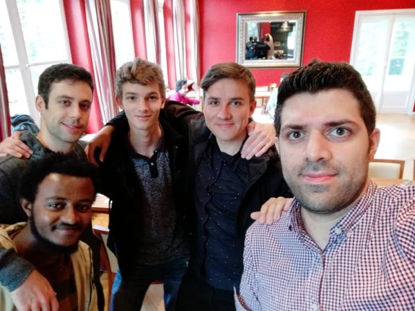 vlnr.: Yohannes Tilahun (Äthiopien), Levente Kovacs (Ungarn), David Kolder (Niederlande), ich, Soheil Shirangi (Iran)